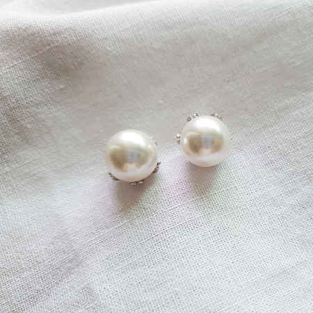 Large Baroque Pearl Earrings - Silver925