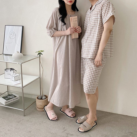 Lulu Check Dress N Pajama Set - 커플룩