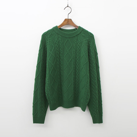 Cashmere Wool Twist Crop Sweater