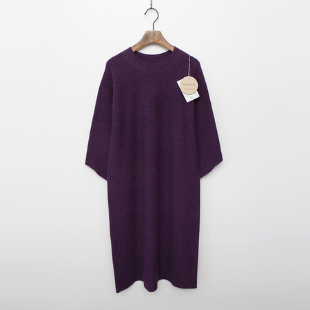 Whole Alpaca Wool Dress - 7부소매