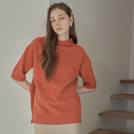 Whole Cashmere Wool F Sweater - 5부소매